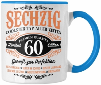 Trendation Tasse Trendation - 60. Geburtstag Tasse Mann Geschenk 60er Geschenkidee 60