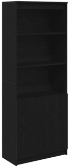 vidaXL Highboard Schwarz Eichen-Optik 70 x 35 x 180 cm Holzwerkstoff 3328472