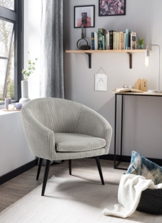 XDREAM Loungesessel Lutz, Relaxsessel, Cocktailsessel, Polstersessel, Einzelsessel (1-St), bequemer Sessel in moderner Cord-Optik, viele verschiedene Farben