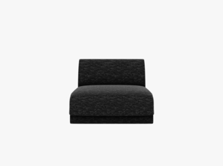 Micadoni Modul Armlos Miley Chenille Schwarz