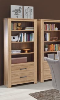 Regal Standregal alteiche 77cm Bücherregal Wohnzimmer Modern