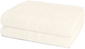 Ross Cashmere feeling 2 tlg. Frottier-Set - 2 X Duschtuch (75 X 140cm) - 520 g/m2 - Champagner