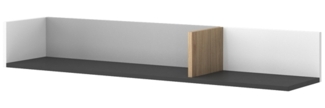 Wandregal Imola Wandboard 120cm weiß graphit grau Salisbury Eiche