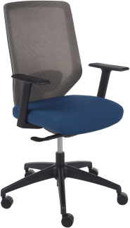 Beliani 'Virtuoso' Bürostuhl höhenverstellbar, Polyester blau, 53 x 97 x 53 cm