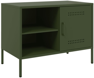 vidaXL TV-Schrank Olivgrün 68x39x50,5 cm Stahl 843002