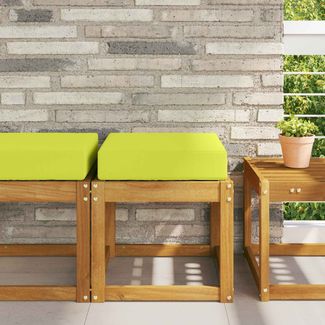 vidaXL Sitzkissen für Outdoor Grün 40 x 40 x 8 cm 100 % Polyester 900936