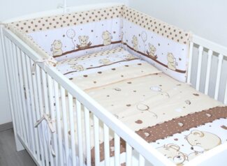 Primawela Babybettwäsche 3 teiliges Baby Bettset mit Bettwäsche und Nestchen für Bett 70x140 cm