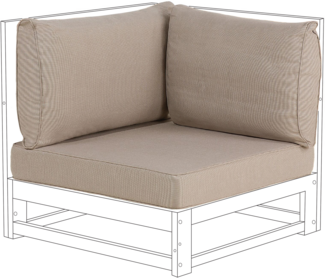 Outdoor Kissenbezug Set TIMOR Taupe