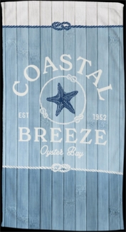 good morning Strandtuch Breeze, Velours (Packung, 1-St), Mikrofaser, Velours, Strandtuch, saugfähig, leicht, 100x180