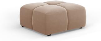 Micadoni Hocker Serena Small Samtstoff, Beige