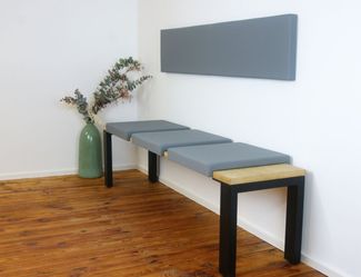 Lycce Bankauflage Klemmkissen 2 Leisten (kein Verrutschen) weiches Sitzkissen für Bank, (1 St)