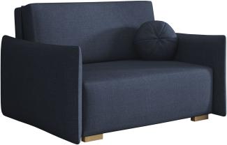 Sofa Viva Glov II mit Schlaffunktion, 2 Sitzer Schlafsofa mit Bettkasten (Farbe: Soul 15)