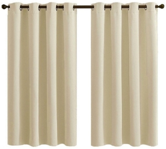 Rosnek Gardine Blickdicht,Wasserdicht Hitzebeständig Sonnenschutz,Ösen,Garten Balkon, (2 St), H×B:213×132,243×132,274×132