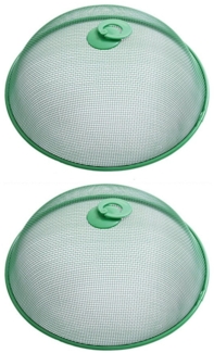 Auledio Schutzhaube Speisen Abdeckhaube, Speiseschirm, Speisenhaube, Lebensmittelabdeckung, 2-tlg, Lebensmittel-Abdeckhaube, Fliegenhaube für Lebensmittel, Ø 28cm
