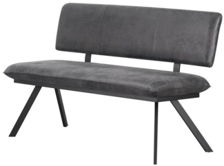 B&D home Essbank JUNA (1-St), gepolstert, stabiles Metallgestell, mit Rückenlehne, in 140 oder 160cm