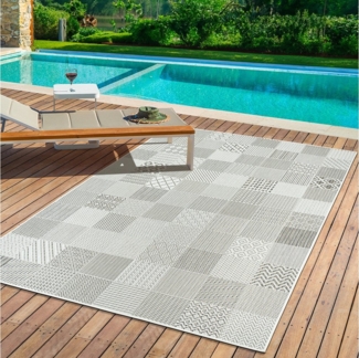 the carpet Teppich Lagos, rechteckig, Höhe: 1 mm, moderner robuster In und Outdoor Teppich