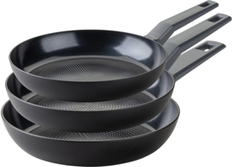FACKELMANN Bratpfanne Statement, Aluminium (Set, 3-tlg), 3er Pfannenset Statement – Bratpfannen, Kochpfannen, Aluminium-Pfannen