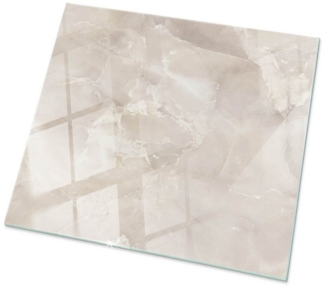 Tulup Tischplatte Glasplatte für Couchtisch Marmor-Texturmuster Glas Tischplatte