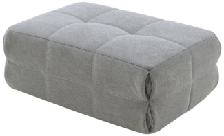 Fußhocker Koskyvn 35x80x55 cm Textil Grau [en. casa]