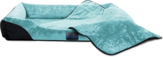 Aspero Tierbett Hundebett und Hundedecke Hanko und Lund, 50 % Baumwolle, 50 % Polyester, Tierbett mit Einstiegsvertiefung