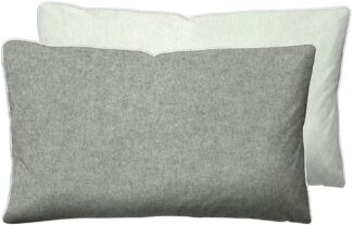 biberna Melange-Flanell Kopfkissenbezug 0840500 MELANGE UNI, sturmgrau, 1x 40x60 cm