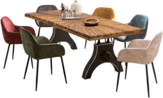 Tisch 200x100 Teak Holztisch Esstisch Küchentisch Wohnzimmertisch Speisetisch