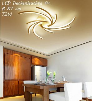 Eurohandisplay LED Deckenleuchte LED Deckenleuchte 2042 Fernbedienung Lichtfarbe einstellbar dimmbar, LED fest integriert, Warmweiß bis Kaltweiß, Mit Fernbedienung Lichtfarbe und Helligkeit einstellbar