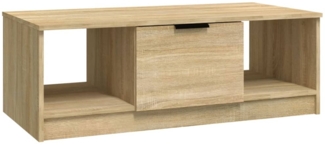 Couchtisch, Sofatisch Sonoma-Eiche 102x50x36 cm Holzwerkstoff
