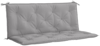 vidaXL Gartenbank-Auflage Grau 120x(50+50)x7 cm Oxford-Gewebe 315005