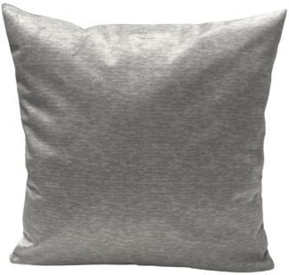 RoKo-Textilien Kissenbezug Kissenbezug » Kissenhülle 100% Polyester Samt Art Velvet Farbe Silber, mit Reißverschluss