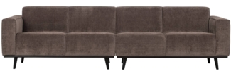 Sofa Statement L aus gewebten Jacquard, Taupe