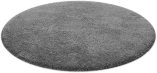 Homie Living Badematte Porto Azzurro, Höhe 30 mm, rutschhemmend beschichtet, fußbodenheizungsgeeignet, schnell trocknend, Polyester, rund, Badteppich, uni, rechteckig & rund, waschbar, Badezimmerteppich