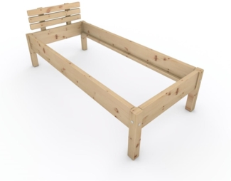 Zirbenbett "Zirben-Liesl" 80 x 190 cm Holzbett Massivholzbett Bett