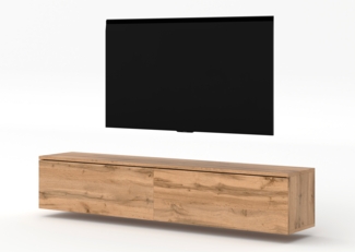 AX LIVING TV Board Loriano 180 modernes Designer Lowboard Eiche Wotan