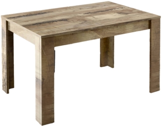 Dmora Ausziehbarer Tisch Takumi, Küchenkonsole, Esstisch mit Verlängerung, Ausziehbares Küchenregal, Made in Italy, 137x90 h79 cm, Akazie