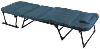 2 in 1 Gartenliege Ruheliege Liegebett Relaxsessel Ruhesessel Kopfkissen blau