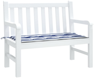vidaXL Gartenbank-Auflage Blau&Weiß Gestreift 100x50x4cm Oxford-Gewebe 361113
