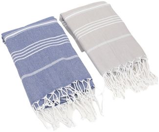 herémood Strandtuch Premium Saunatuch - Hamamtuch Set Hochwertiges 100% Baumwolle, Badetuch und Spatuch & Reisetuch - Extra Groß, Extra Leicht