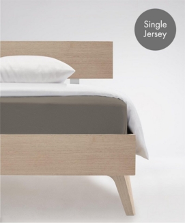 fleuresse Spannbettlaken Jenny C aus feinfädigem Mako-Jersey, Mako-Jersey, Gummizug: rundum, (1 Stück), für Matratzen bis 23 cm Höhe