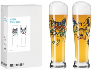 Ritzenhoff Bierglas Tierisch Glücklich, Kristallglas