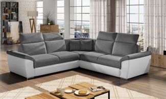 Eltap Federico Ecksofa (Sawana 05, Soft 17) Symmetrisch
