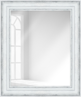 WANDStyle Wandspiegel H240 aus Kunststoff in Weiß 63 x 83 cm im Stil Modern