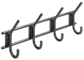Hettich Garderobenhaken 4 Haken 37,0 x 15,0 x 7,0 cm anthrazit