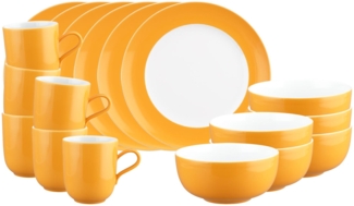 Seltmann Weiden Liberty Pure Colors Frühstücks-Set 18-teilig - Mango Orange