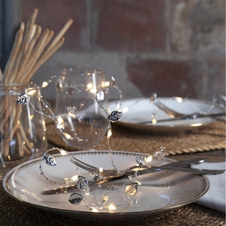 LED-Lichterkette "Dew Drop", 20tlg, silber