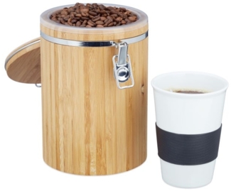 Kaffeedose Bambus
