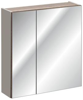 Badezimmer Spiegelschrank 60cm AKAN Taupe inkl. LED