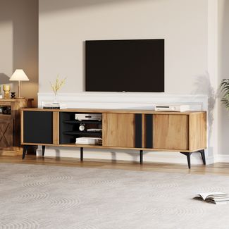 Merax 180 cm Rustikales Braun-TV-Schrank, Lowboard,TV-Board, TV-Kommode