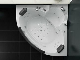 Luxus LED Whirlpool Badewanne SET 152x152cm +Heizung+Hydrojet +Ozon +Radio 2024 c