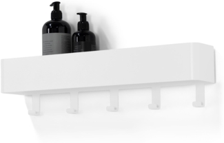 Spinder MULTI 5 Garderobe: Skandinavischer Stahl, Weiß, 85x52x13 cm